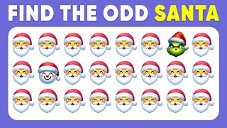 Find the ODD One Out  Christmas Edition 🌲🎅 Emoji Quiz  Easy Medium Hard [upl. by Veats210]