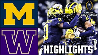 CFP National Championship Michigan Wolverines vs Washington Huskies  Full Game Highlights [upl. by Verlie954]