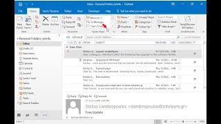 Legen Sie einen TeamEMailQuickStep fest um Nachrichten an die Kontaktgruppe Infolearn zu [upl. by Dennard]