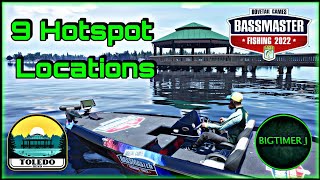 9 Hotspot Locations  Toledo Bend  Bassmaster Fishing 2022 🎣 [upl. by Cinda]