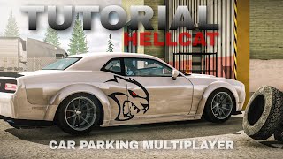 DODGE CHALLENGER  HELLCAT  Car parking multiplayer [upl. by Kiran]