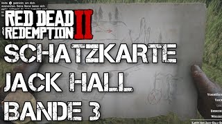 Red Dead Redemption 2  Schatzsucher Karte der Jack Hall Bande Schatzkarte 3 Guide [upl. by Natka]