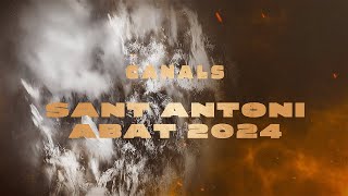 Solemnes vespres i Cremà de la Foguera en honor al patró Sant Antoni 2024 Canals  SantAntoni24 [upl. by Annayak]