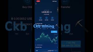 Ckb mining ⛏️ YouTube exclusive shorts [upl. by Elton]