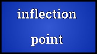 Inflection point Meaning [upl. by Taima841]