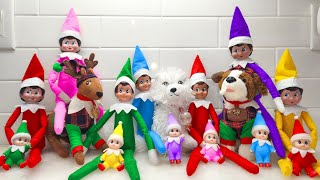 All Colors Elf on the Shelf Babies and Pets Saying Goodbye Day 24 [upl. by Bobby737]