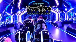 TRON Lightcycle Run Roller Coaster at Night 4K POV with Queue Walt Disney World 2024 03 03 [upl. by Ennasirk]