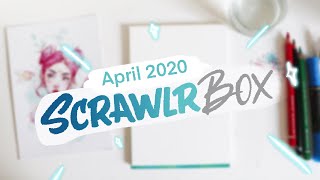 Scrawlr Box UNBOXING  April 2020  EmilyArts [upl. by Fesoj]