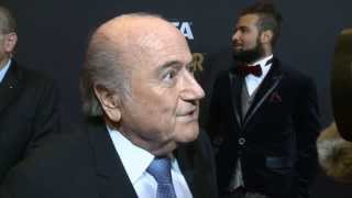 Joseph Blatter Habe mich mit Cristiano Ronaldo versöhnt  Ballon dOr  Lionel Messi Franck Ribery [upl. by Assanav]