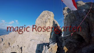 Magic Rosengarten  best paragliding in the dolomites [upl. by Marge801]