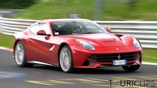 Ferrari F12 Berlinetta full throttle testing on the Nürburgring [upl. by Eyahc]