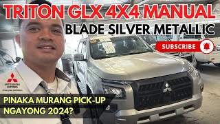 THE MOST AFFORDABLE AND REASONABLE PRICE PICK UP NGAYON SA PHILIPPINES 2024 TRITON GLX 4X4 MT [upl. by Nert]