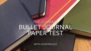 The Ultimate Bullet Journal Paper Test  pens markers and paper quality [upl. by Nomelif]