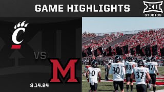 Cincinnati vs Miami OH Game Highlights  2024 Big 12 Football [upl. by Derinna437]