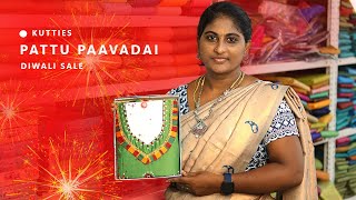 💕✨New kutties pattu pavadai collection for diwali sale  saree elampillai [upl. by Ebeohp351]