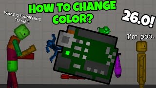 HOW TO CHANGE NEW OBJECTS COLOR 🌈 VERY EASY  MELON PLAYGROUND 260 [upl. by Des]