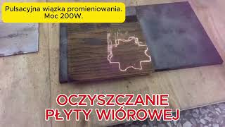 Oczyszczanie płyty wiórowej z powłoki lakierniczej [upl. by Esoryram659]