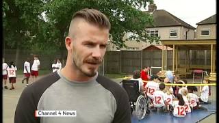 David Beckham interview Paralympics Olympics Euros amp racism  Channel 4 News [upl. by Emor]