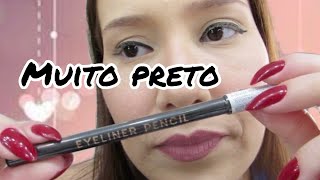 Eyeliner pencil  Mari Saad  Oceane  Lápis preto [upl. by Holmun188]