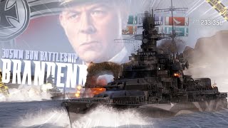 305MM Moments  World of Warships BrandenburgFL [upl. by Celka]