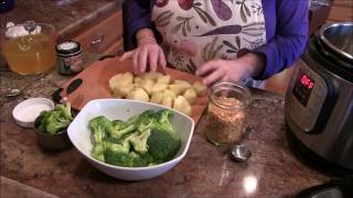 PlantBased Creamy Potato Broccoli Soup  Instant Pot Recipe [upl. by Urian]