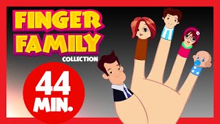 FINGER FAMILY COLLECTION  44 Min  Animal Finger Family Rhymes [upl. by Sekofski732]