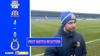 REACTION  Stephen McDonnell Post Match Interview  Glenavon 40 Dungannon  090324 [upl. by Hurlee]