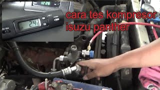 ac isuzu panther tidak dingin hanya keluar angin  cara cek kompresor ac mobil panther [upl. by Sternick]