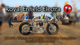 Modified RE Electra 350  Goonj A Customized Royal Enfield  TNT Motorcycles  Goonj Winner of IBW [upl. by Ainaled]