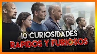 10 curiosidades sobre rapidos y furiosos fast and furious QUE NO SABIAS [upl. by Sivad]