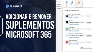 Como Adicionar e Remover Suplementos no Office Word Excel e PowerPoint [upl. by Helm]