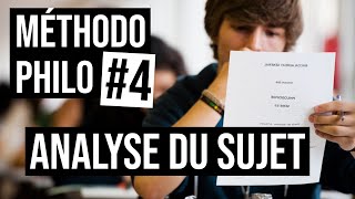 Méthodo Philo 4  4 conseils pour lANALYSE DU SUJET [upl. by Nnav]