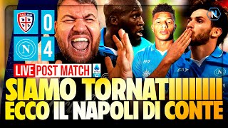 🔴 cagliari  napoli 0  4 postpartita seriea ⚽ live [upl. by Diet]