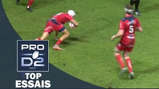 TOP Essais de la J2 – PRO D2 – Saison 20162017 [upl. by Yelsiap]