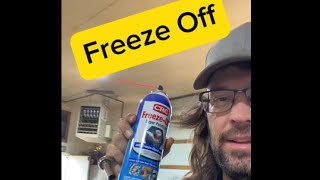 Freeze off works wonders No more torch to heat bolts crcauto [upl. by Graig]