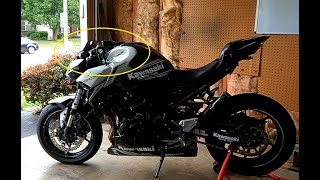 KAWASAKI Z900 HANDLEBAR ADJUSTMENT [upl. by Comfort]