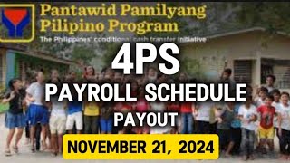 ✅4PS PAYOUT SCHEDULE NOVEMBER 21 2024 CHECK YOUR PERIOD AND REGION [upl. by Crowe]