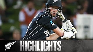 Santner Finishes Off Thriller After Taylor Ton  HIGHLIGHTS  1st ODI  BLACKCAPS v England 2018 [upl. by Bultman]