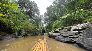 Bamboo Rafting Mae Wang Chiang Mai Province Thailand [upl. by Daughtry]