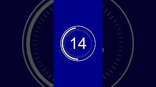 30 seconds timer clock countdown vertical alice blue screen [upl. by Ateiluj393]