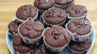 MAGDALENAS DE CHOCOLATE 🍫🍫 MUFFINS DE CHOCOLATE [upl. by Aenel]