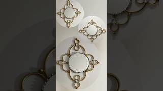 Mira este Espejo hecho con aros o argollas de plástico muy fácil de hacer diy homedecor espejos [upl. by Ynohtnad]