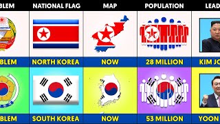 North Korea vs South Korea  comparison [upl. by Einnalem]