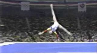 Daniela Silivas  1988 Seoul Olympic  FX [upl. by Josefina]