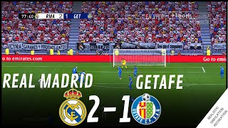 REAL MADRID vs GETAFE 12 HIGHLIGHTS • Simulación amp Recreación de Video Juego [upl. by Lira]