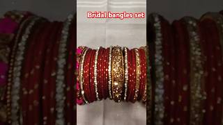 Bridal bangles set chudiyan ki design chuda design bangles shorts [upl. by Namyaw]