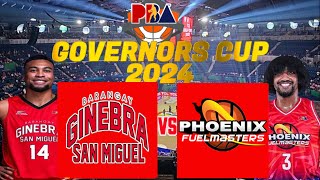 PBA LIVE 🔴PHOENIX FUEL MASTER VS BARANGAY GINEBRA  PBA GOVERNORS CUP 2024  LIVE SCOREBOARD [upl. by Agan]