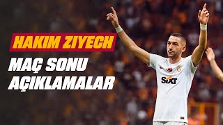 📺 Hakim Ziyechin maç sonu açıklamaları  GSvSAM [upl. by Lovel]