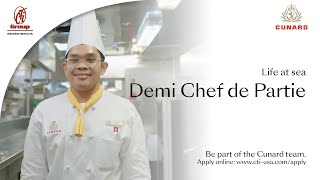 Demi Chef de Partie on Cunard Line [upl. by Thormora]