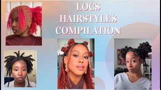 DIFFERENT WAYS YOU CAN STYLE YOUR LOCS  TIKTOK COMPILATION [upl. by Adnohral]